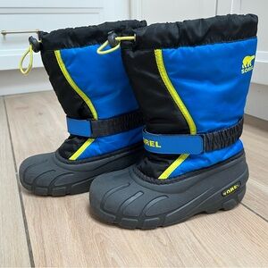 Sorel Blue and Black Kids' Snow Boots